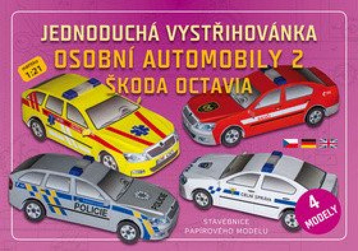 Kniha Jednoduchá vystřihovánka osobní automobily 2