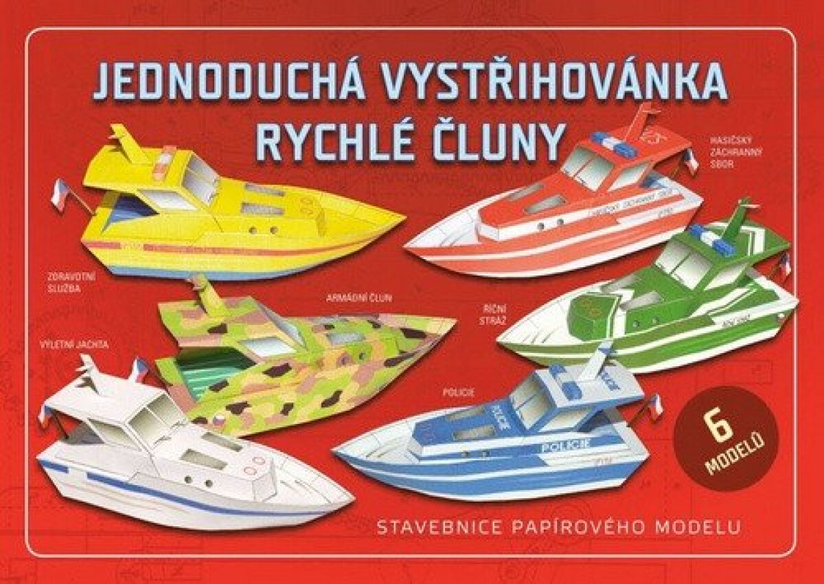 Kniha Jednoduchá vystřihovánka rychlé čluny