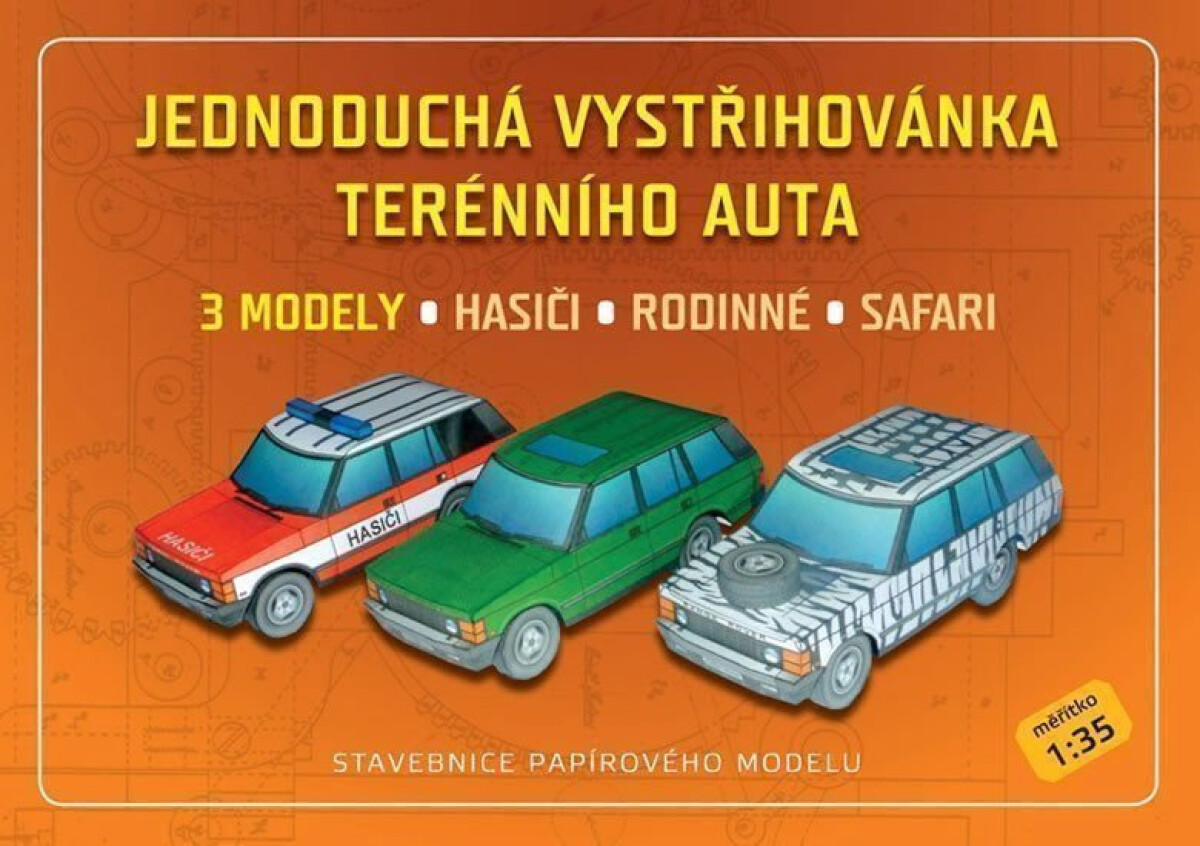 Kniha Jednoduchá vystřihovánka terénního auta