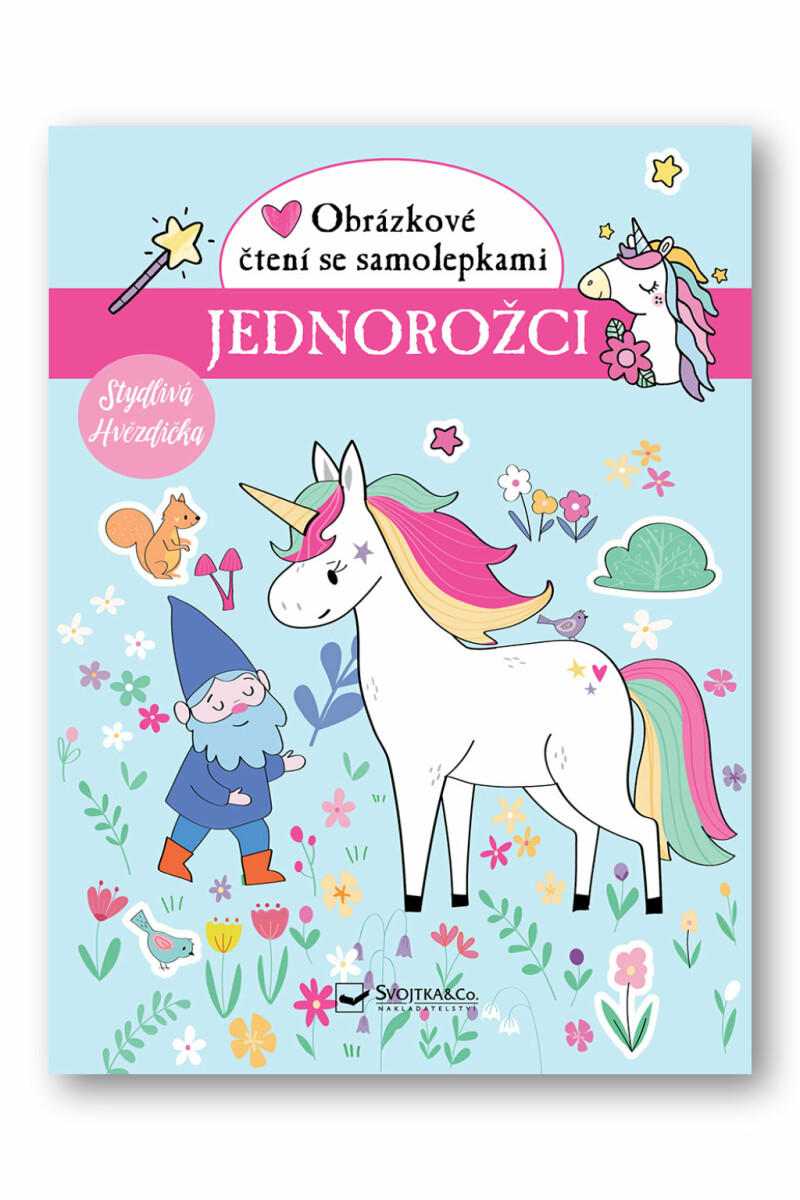 Jednorožci Obrázkové čtení se samolepkami