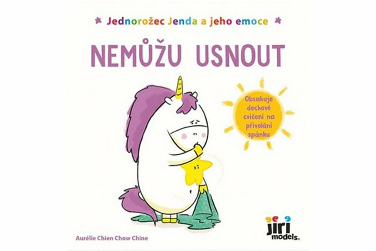 Kniha Jednorožec Jenda a jeho emoce Nemůžu usnout