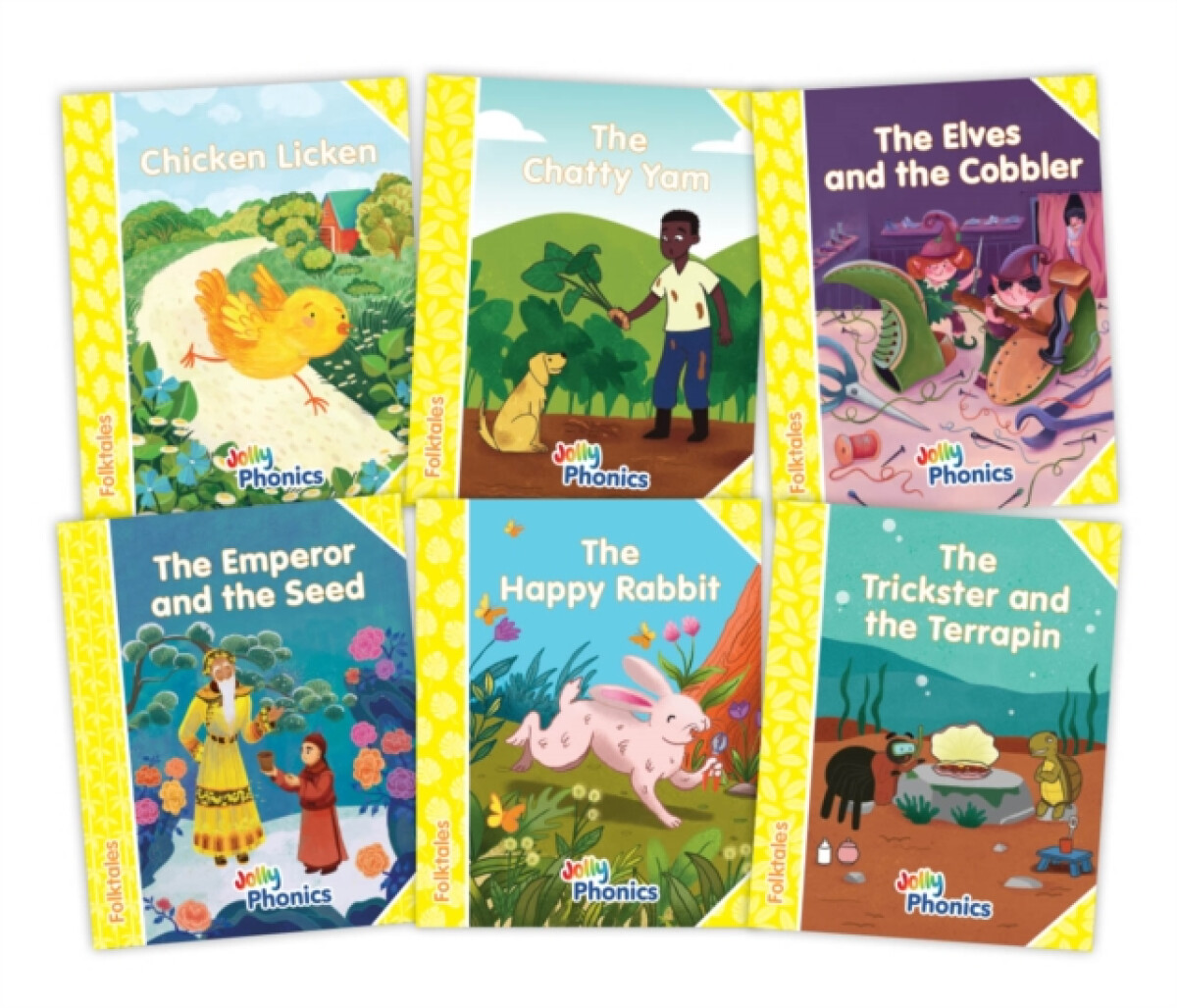 Kniha Jolly Phonics Folktales Yellow Readers (Level 2) Complete Set (1-6)