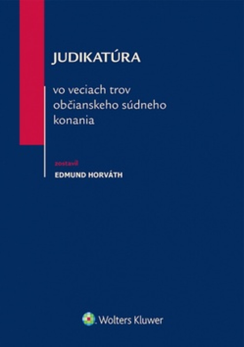 Kniha Judikatúra vo veciach trov občianskeho súdneho konania
