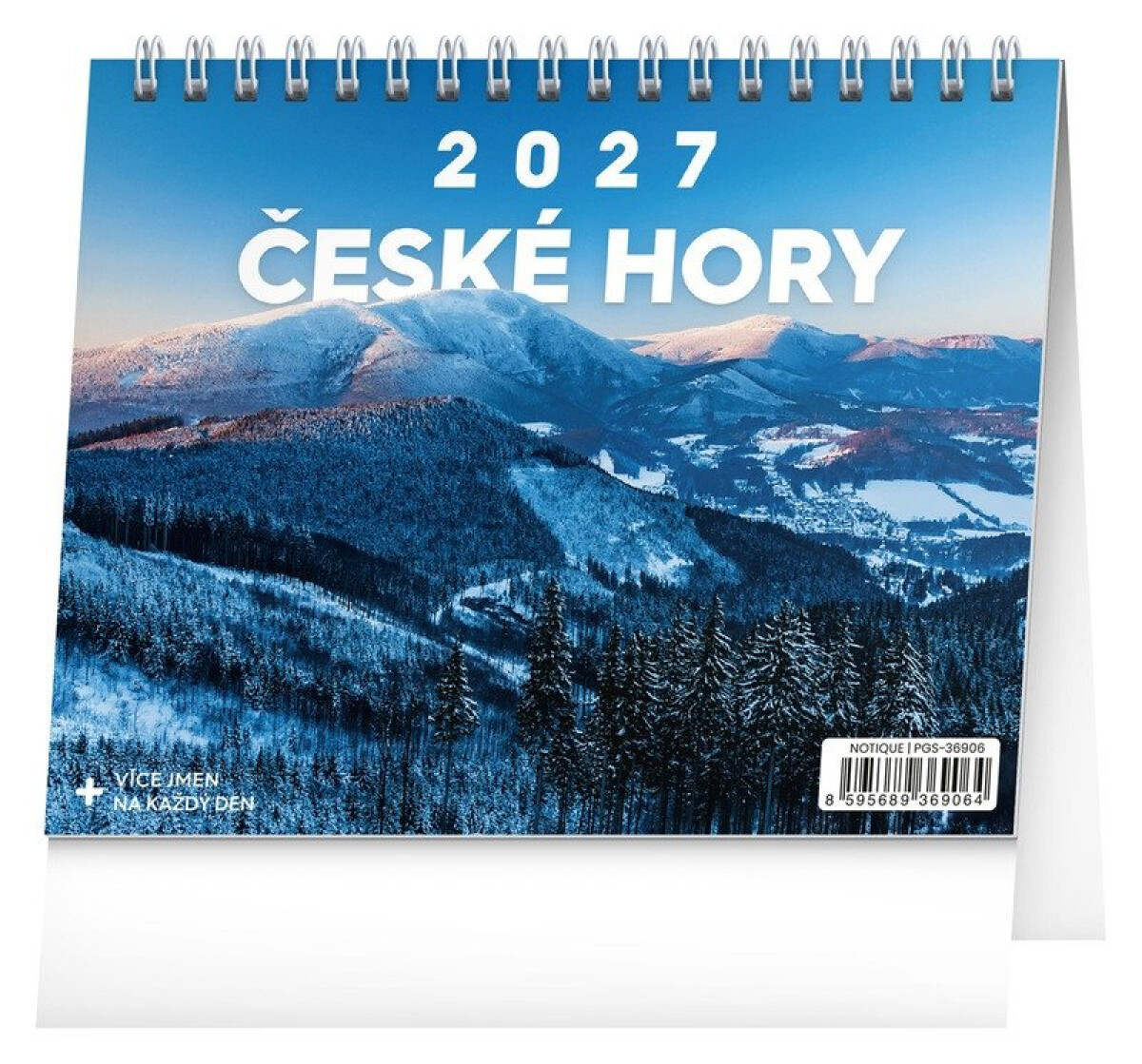 NOTIQUE Stolní kalendář České hory 2027 (řádky)