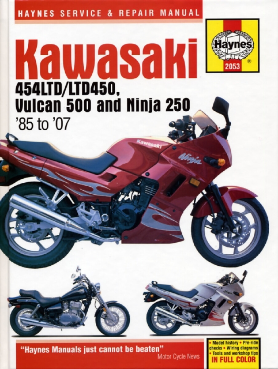 Kniha Kawasaki 454 Ltd, Vulcan 500 a Ninja 250 (85 -07)