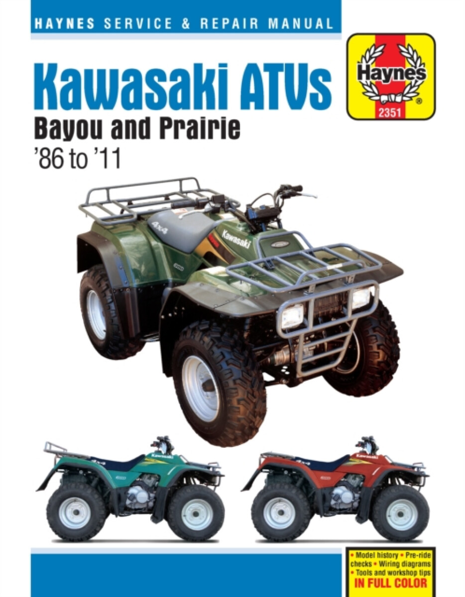 Kniha Kawasaki Bayou a Prarie ATVs (86 - 11)