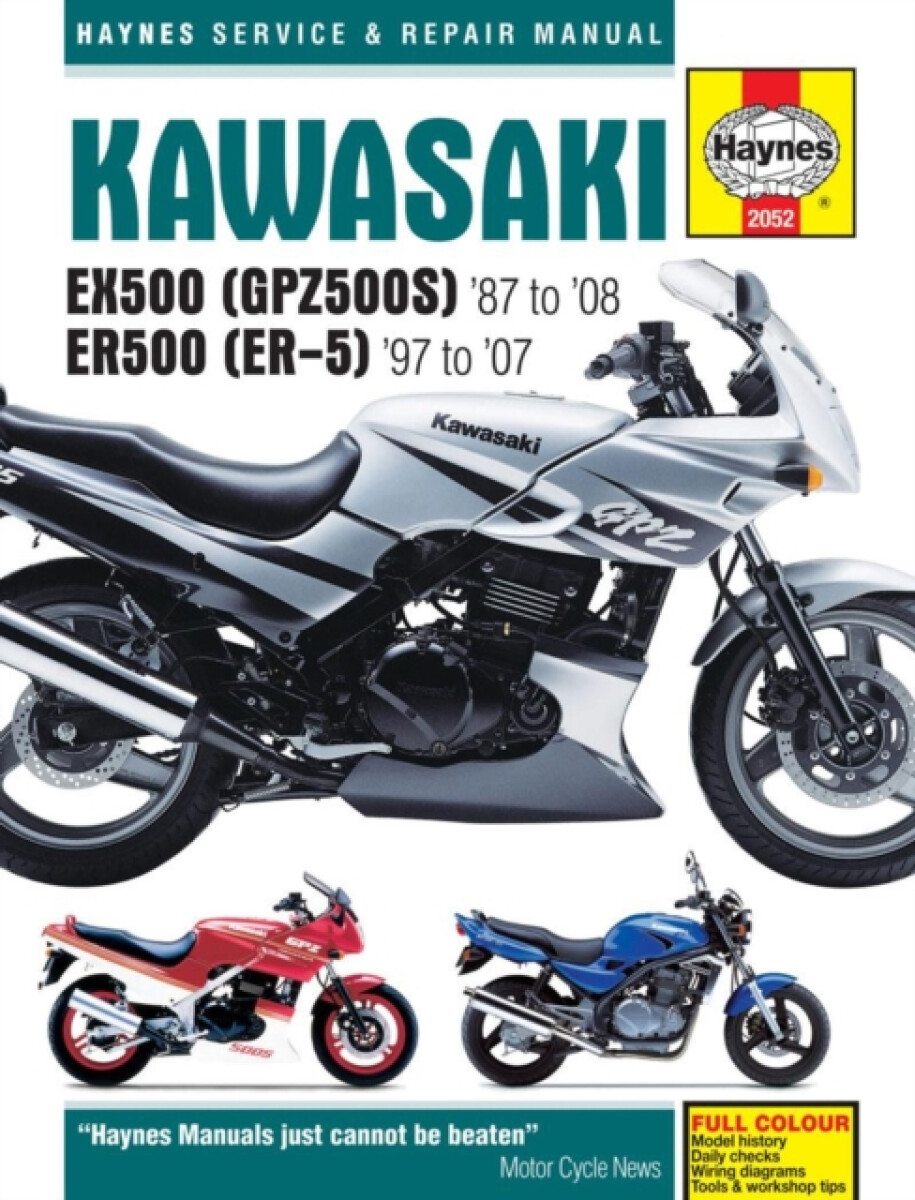 Kniha Kawasaki EX500 (GPZ500S) a ER500 (ER-5) (87 - 05)