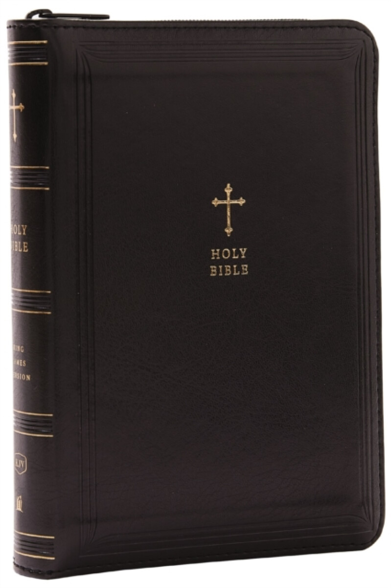 Kniha KJV Holy Bible: Compact with 43,000 Cross References, Black Leathersoft with zipper, Red Letter, Comfort Print: King James Version