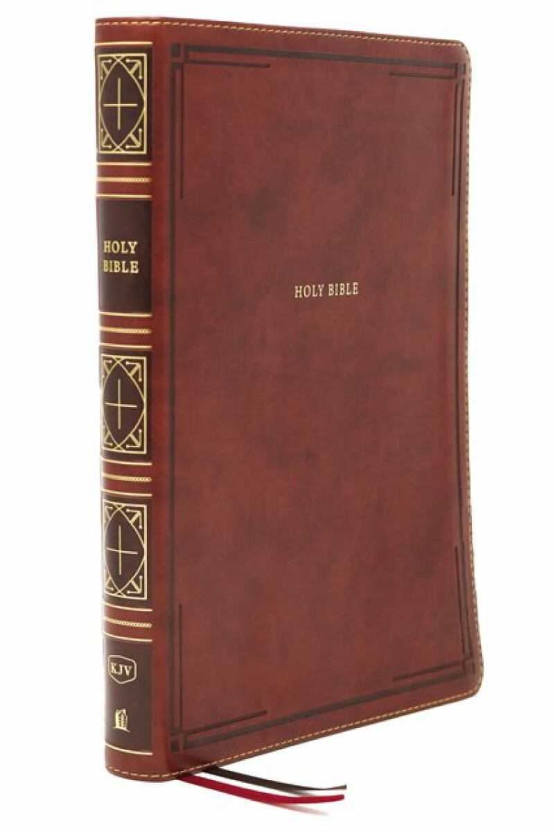 Kniha KJV Holy Bible: Giant Print Thinline Bible, Brown Leathersoft, Red Letter, Comfort Print: King James Version