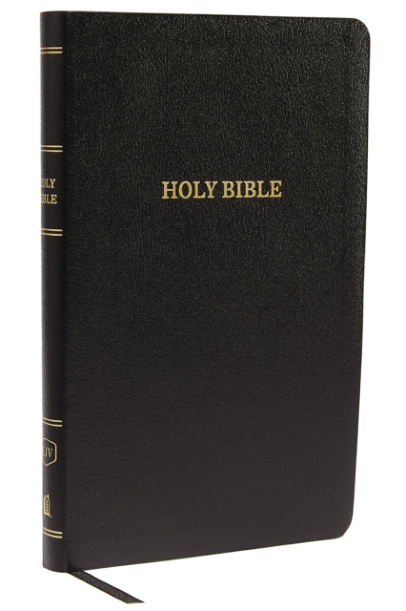 Kniha KJV Holy Bible: Thinline with Cross References, Black Bonded Leather, Red Letter, Comfort Print: King James Version