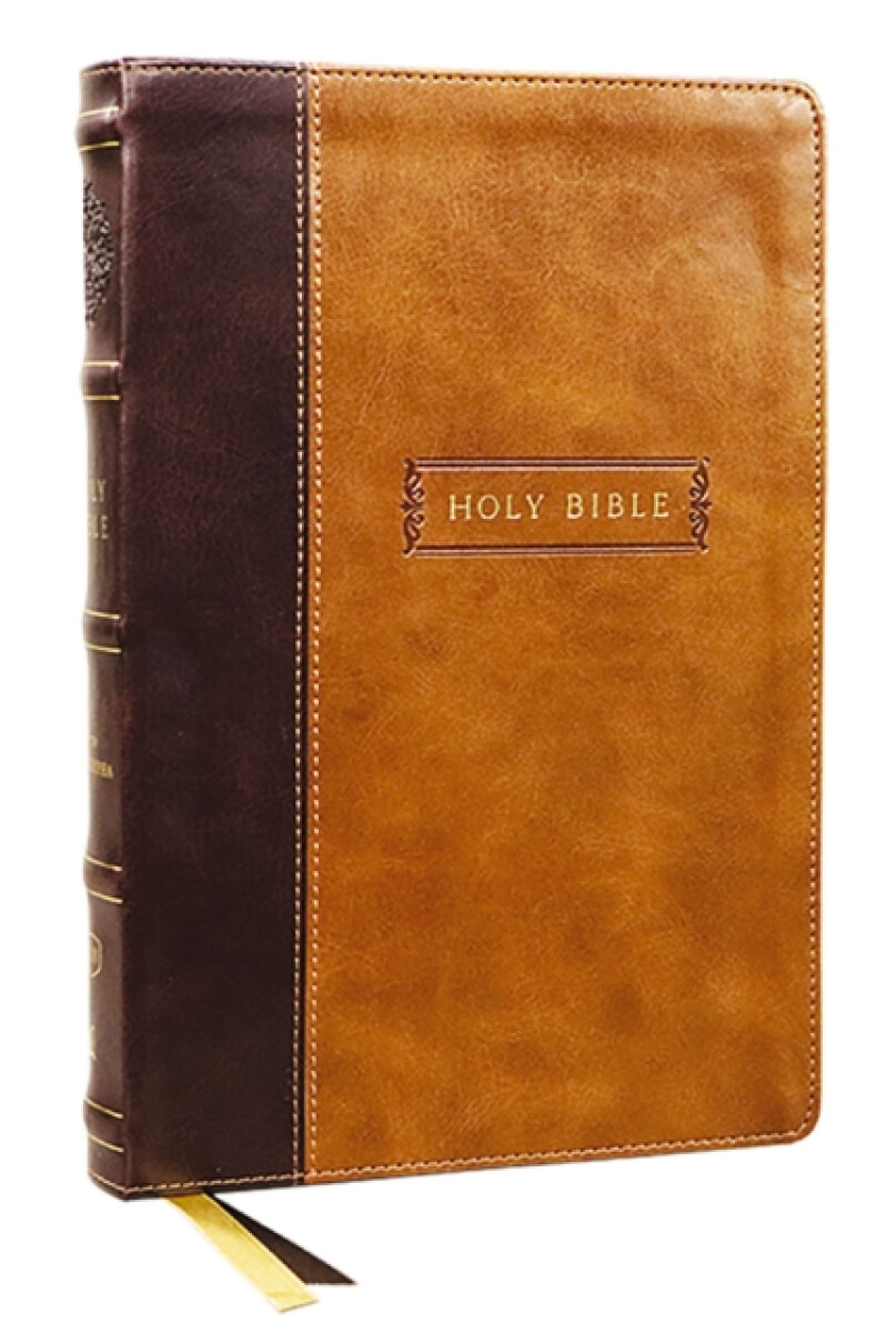 Kniha KJV Holy Bible with Apocrypha and 73,000 Center-Column Cross References, Brown Leathersoft, Red Letter, Comfort Print: King James Version