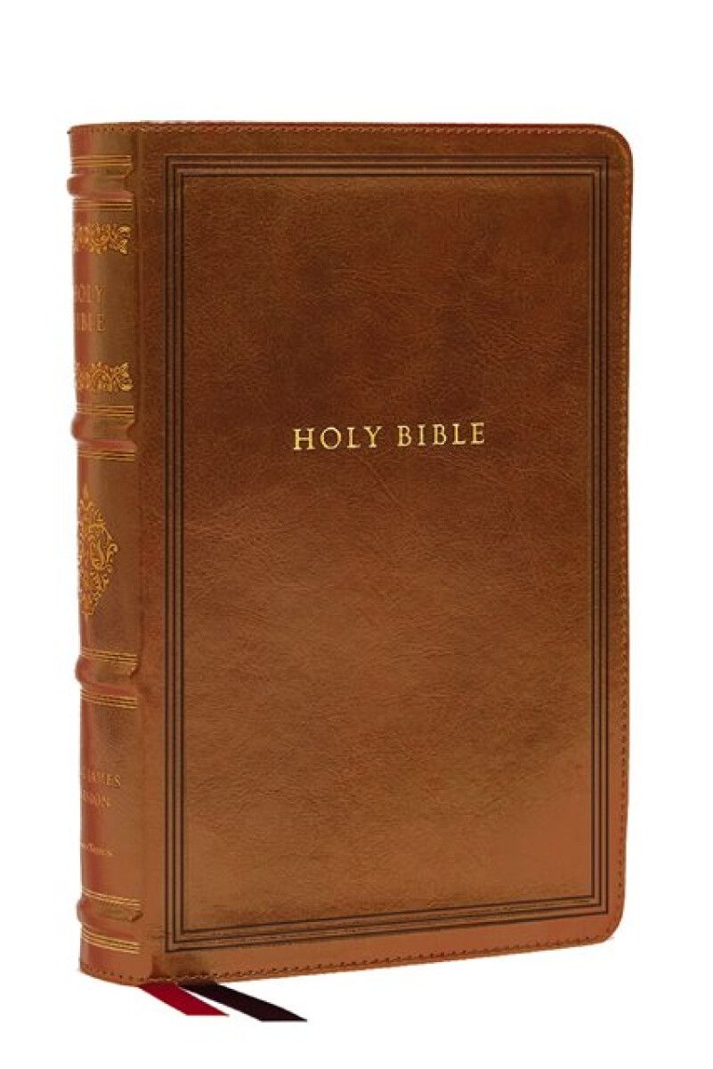 Kniha KJV Large Print Reference Bible, Brown Leathersoft, Red Letter, Comfort Print (Sovereign Collection)