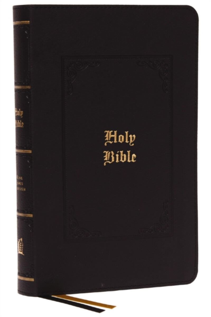Kniha KJV, Personal Size Large Print Reference Bible, Vintage Series, Black Leathersoft, Red Letter, Comfort Print