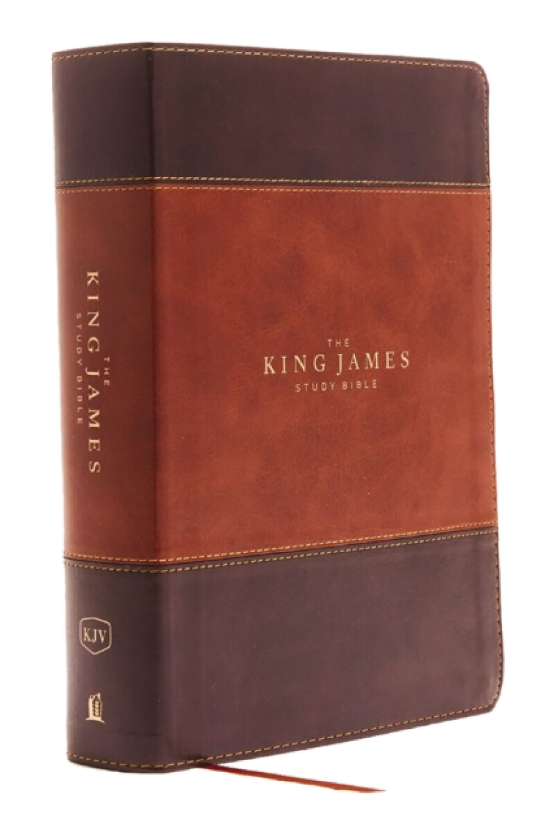Kniha KJV, The King James Study Bible, Leathersoft, Brown, Red Letter, Full-Color Edition