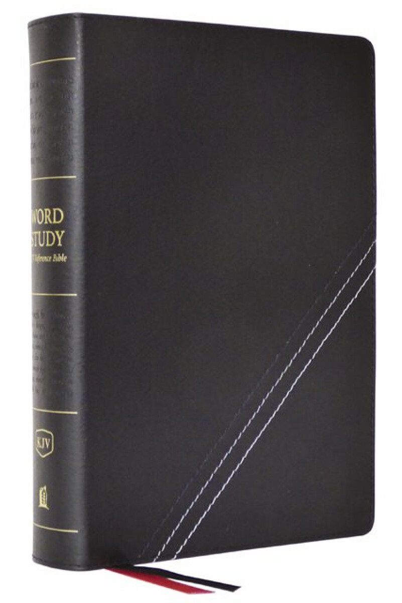Kniha KJV, Word Study Reference Bible, Bonded Leather, Black, Red Letter, Comfort Print