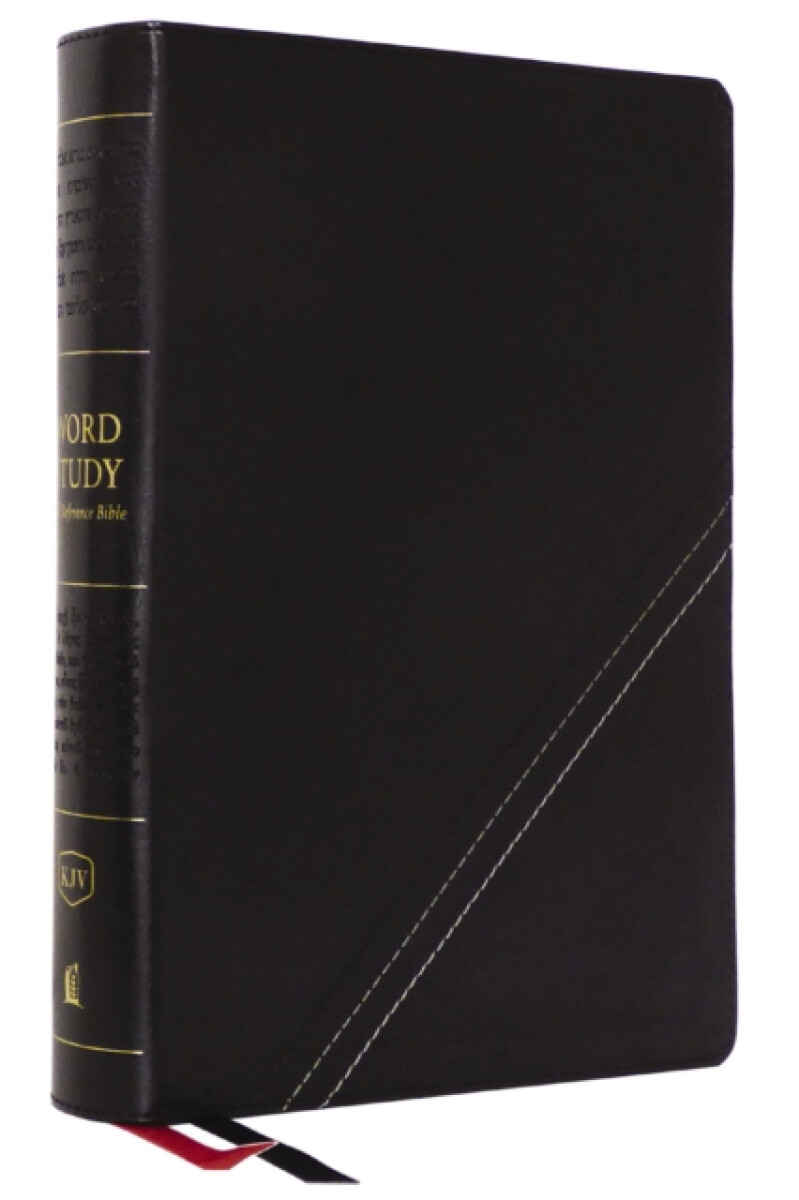 Kniha KJV, Word Study Reference Bible, Leathersoft, Black, Red Letter, Comfort Print