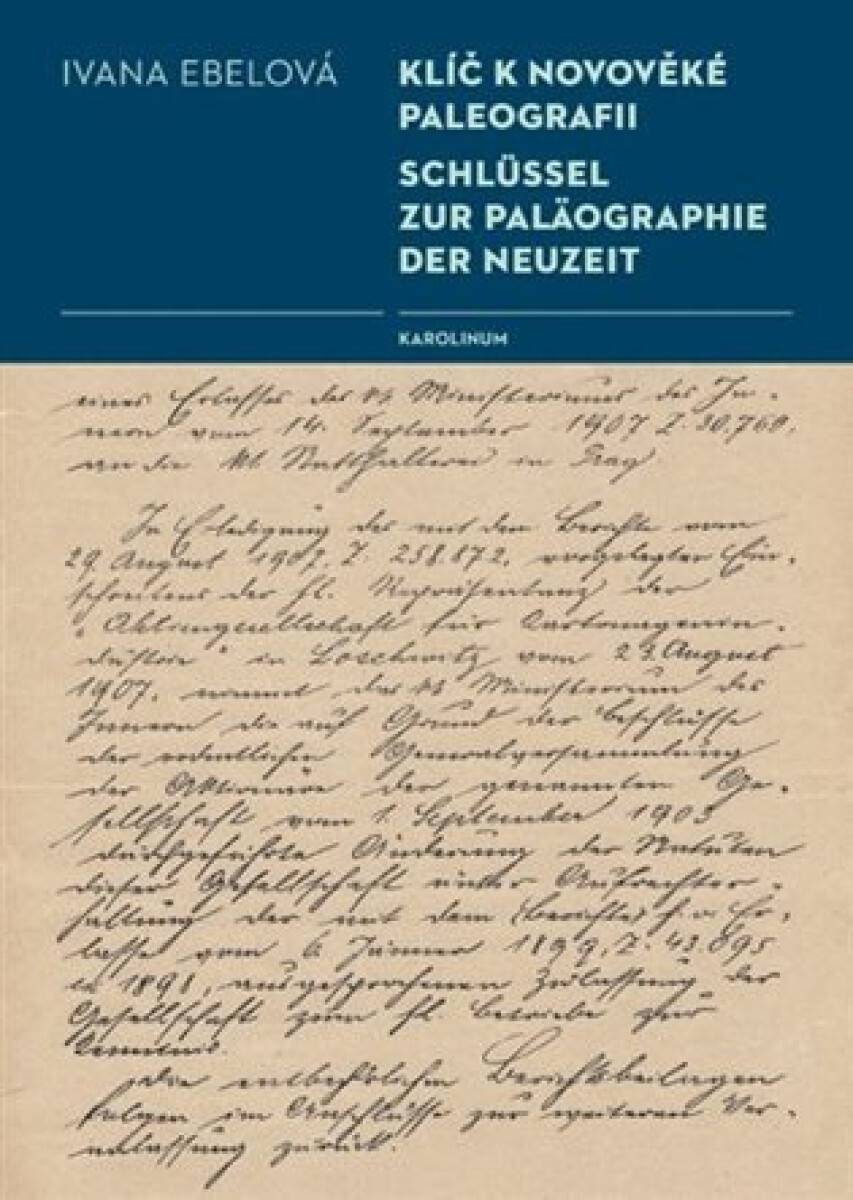 Kniha Klíč k novověké paleografii