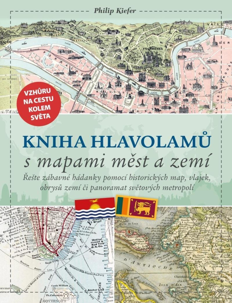 Kniha Kniha hlavolamů s mapami měst a zemí