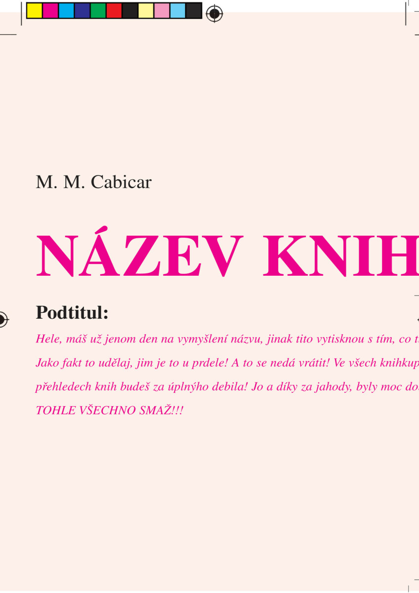 Kniha povídek - M. M. Cabicar