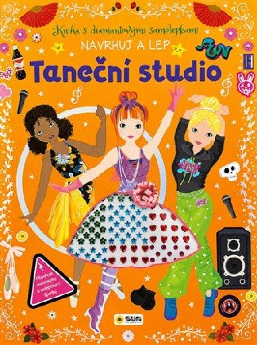 Kniha Kniha s diamantovými samolepkami - TANEČNÍ STUDIO