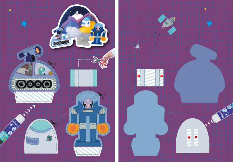 Kniha vystříhování A4 vesmír (obrázek 8)