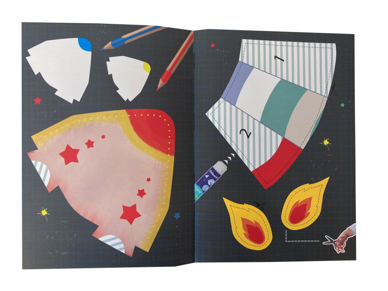 Kniha vystříhování A4 vesmír (obrázek 14)