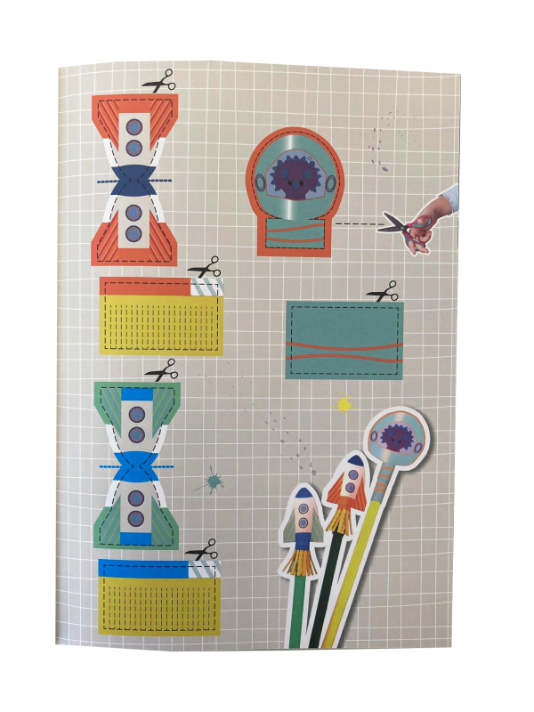 Kniha vystříhování A4 vesmír (obrázek 17)