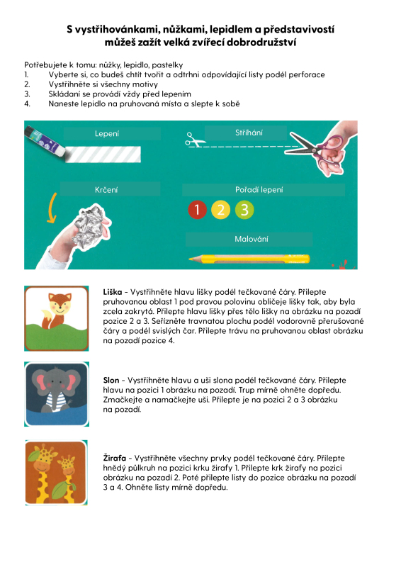 Kniha vystřihování A4 zvířátka (obrázek 18)