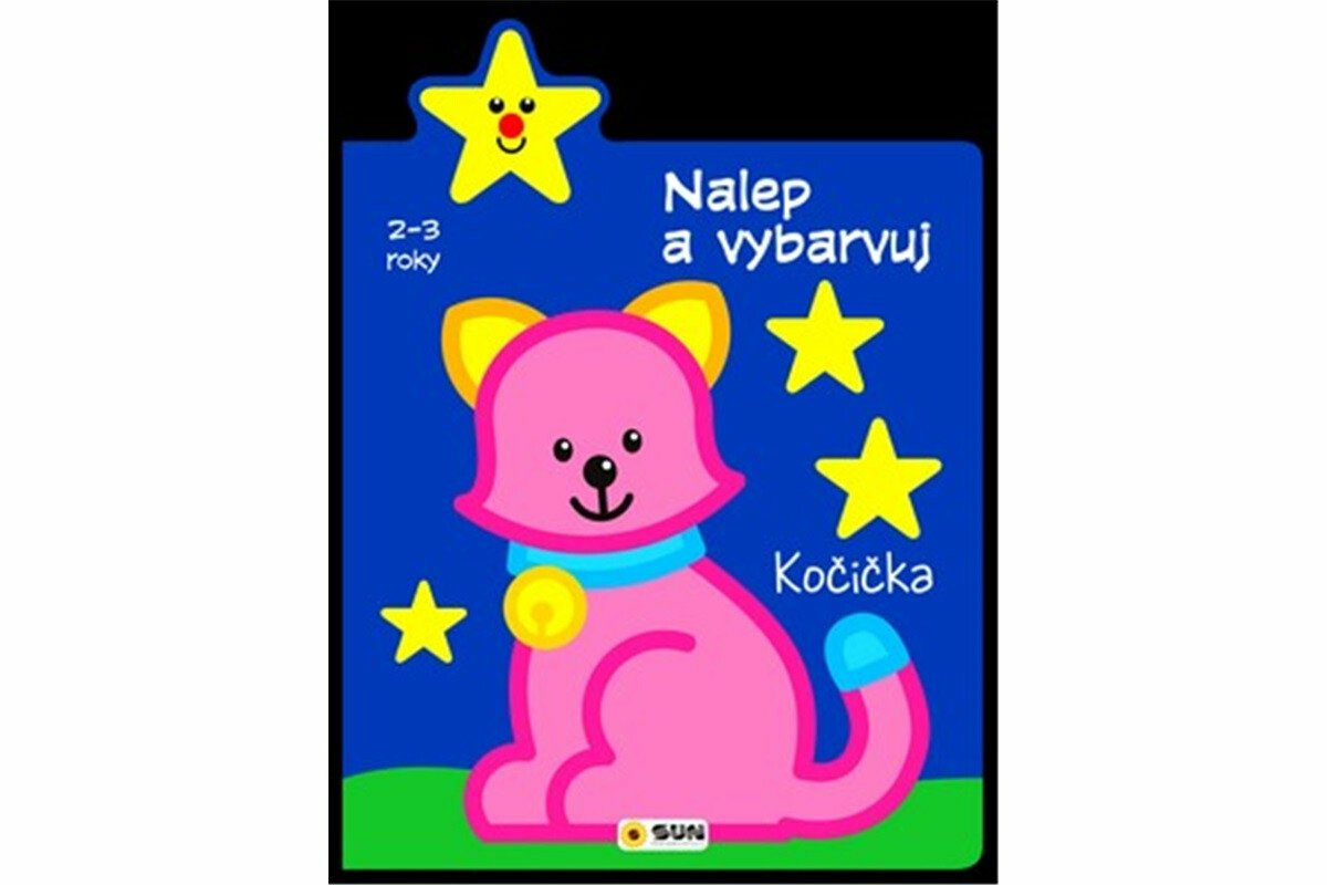 Kniha Nalep a vybarvuj - Kočička