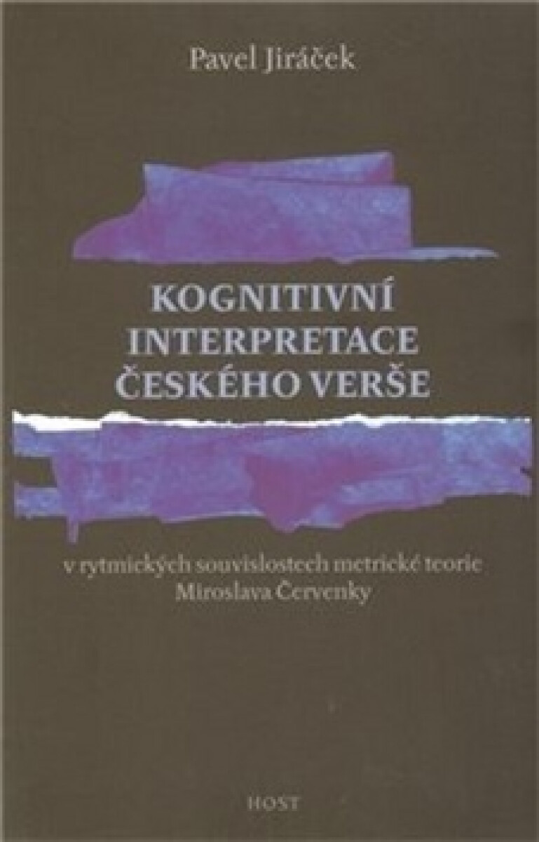 Kniha Kognitivní interpretace českého verše