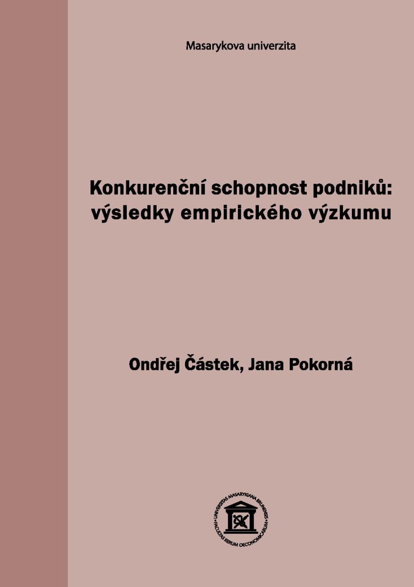 Konkurenční schopnost podniků: výsledky empirického výzkumu - Ondřej Částek, Jana Pokorná