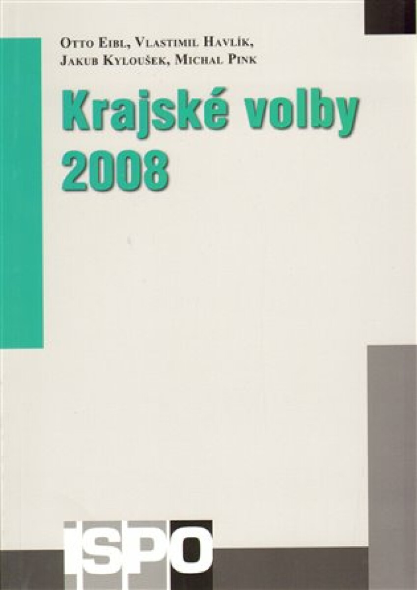 Kniha Krajské volby 2008