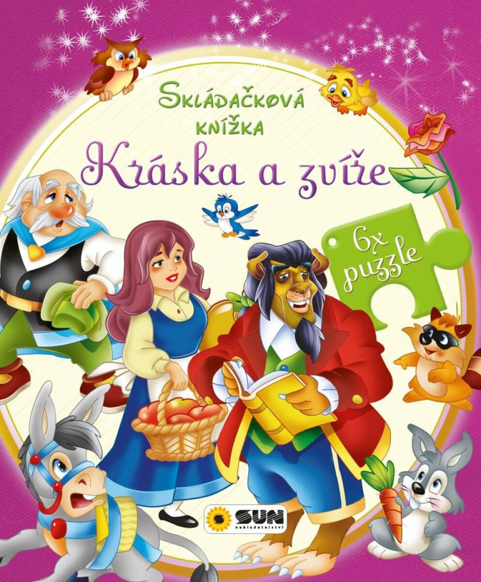 Skládačková knížka - Kráska a zvíře
