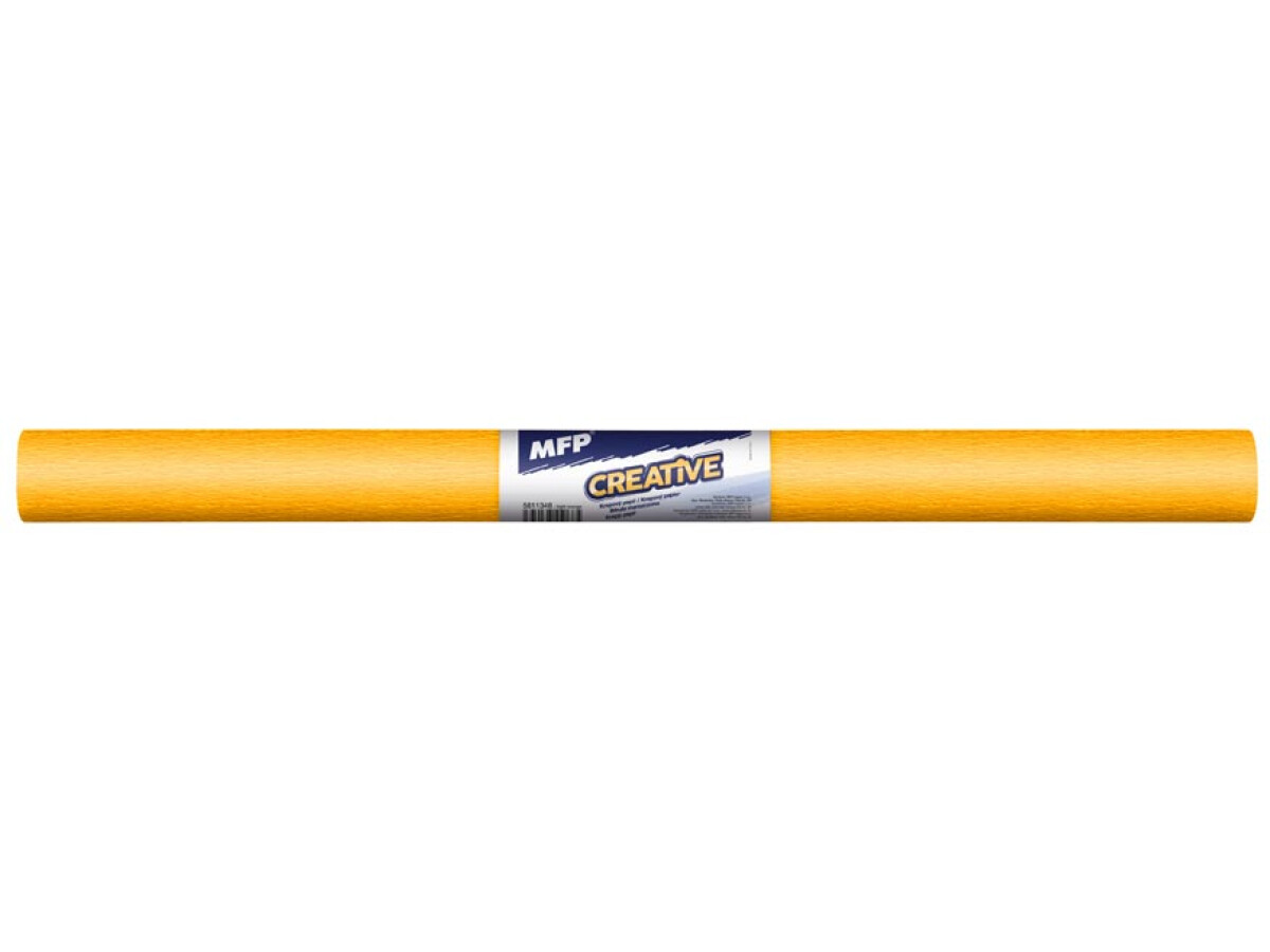Krepový papír role 50x200cm oranžový světlý