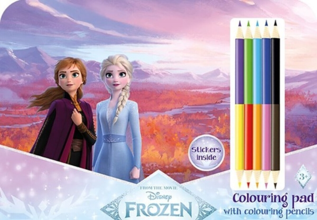Kreslící set s pastelkami Ledové království - -