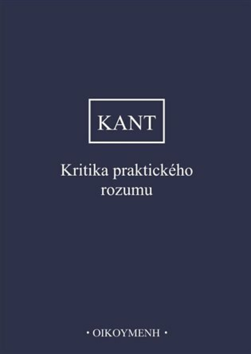 Kniha Kritika praktického rozumu