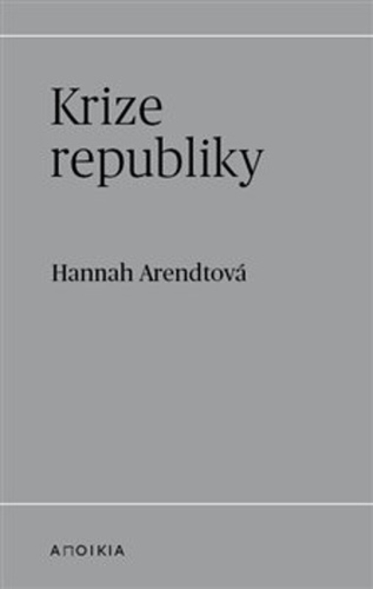 Kniha Krize republiky