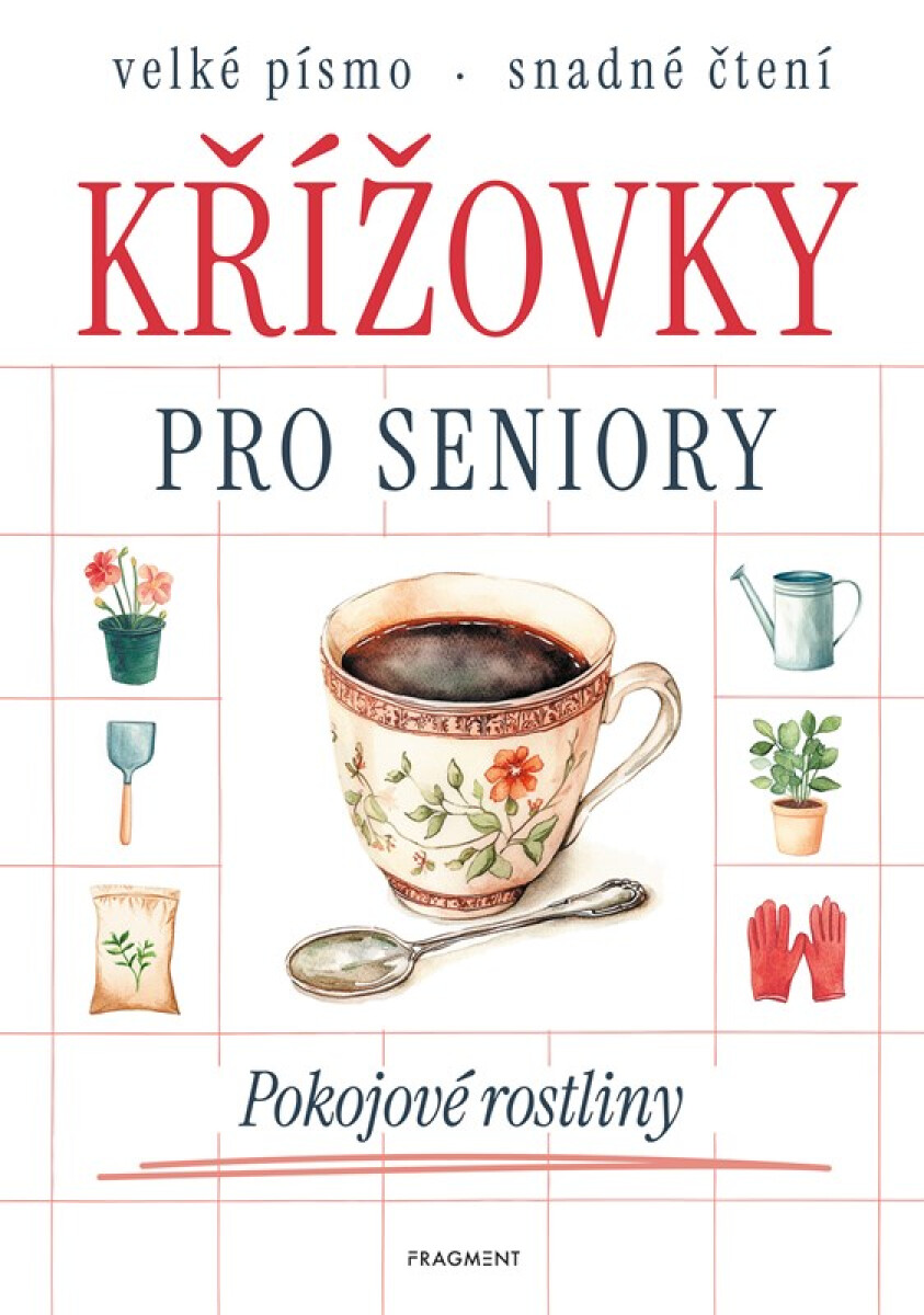 Kniha Křížovky pro seniory - Pokojové rostliny