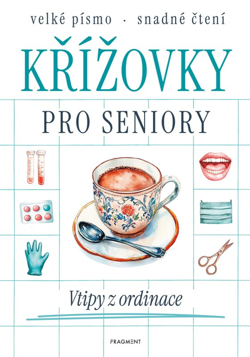 Kniha Křížovky pro seniory - Vtipy z ordinace
