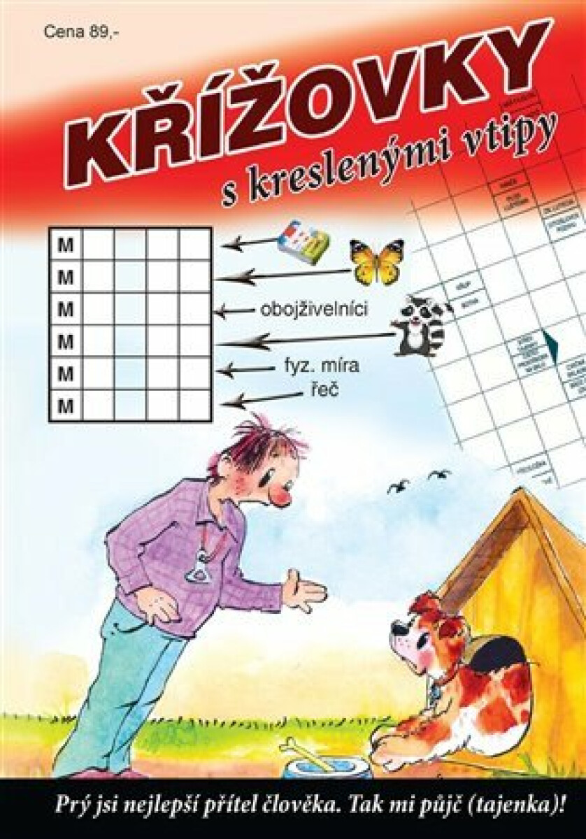 Kniha Křížovky s kreslenými vtipy