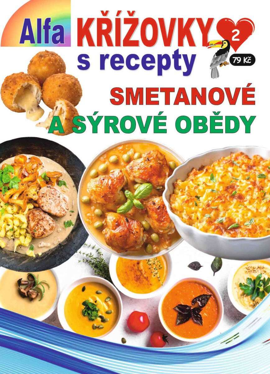 Kniha Křížovky s recepty 2/2026