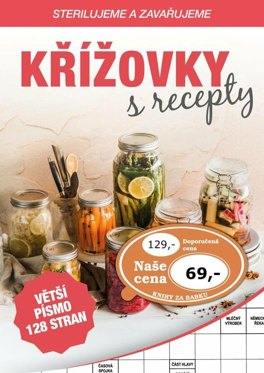 Kniha Křížovky s recepty
