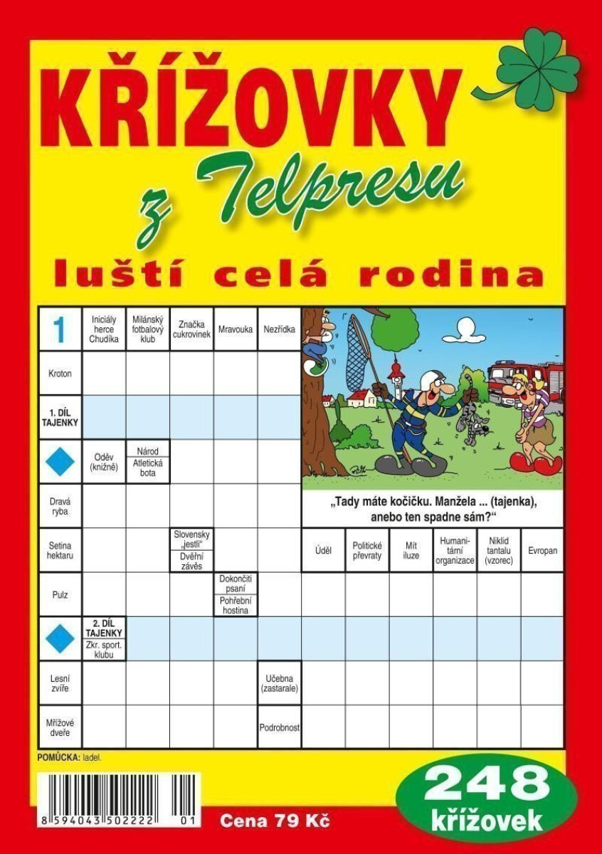 Kniha Křížovky z Telpresu luští celá rodina