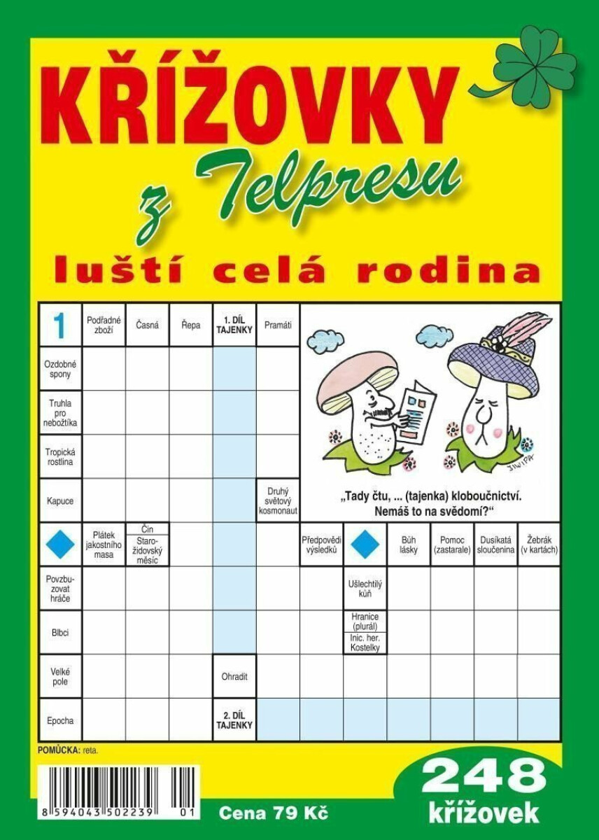 Kniha Křížovky z Telpresu luští celá rodina