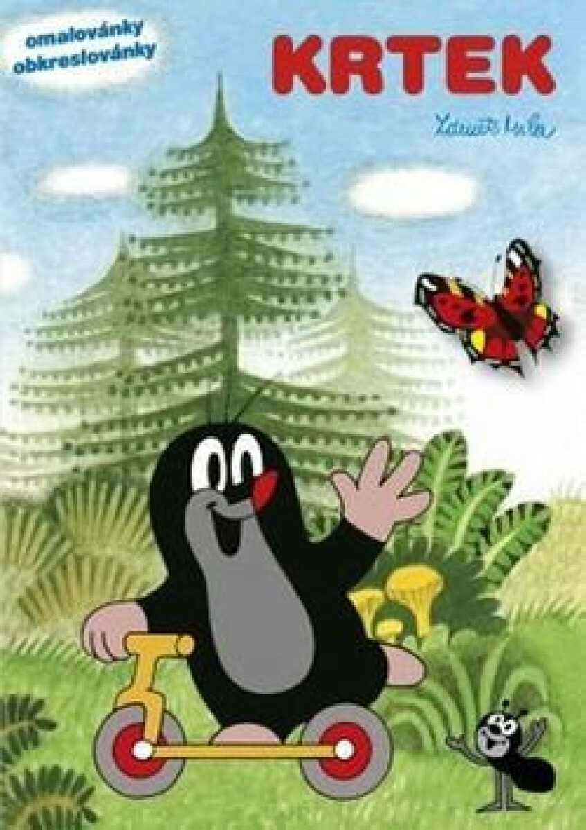 Kniha Krtek a motýl - Omalovánky / Obkreslovánky A5