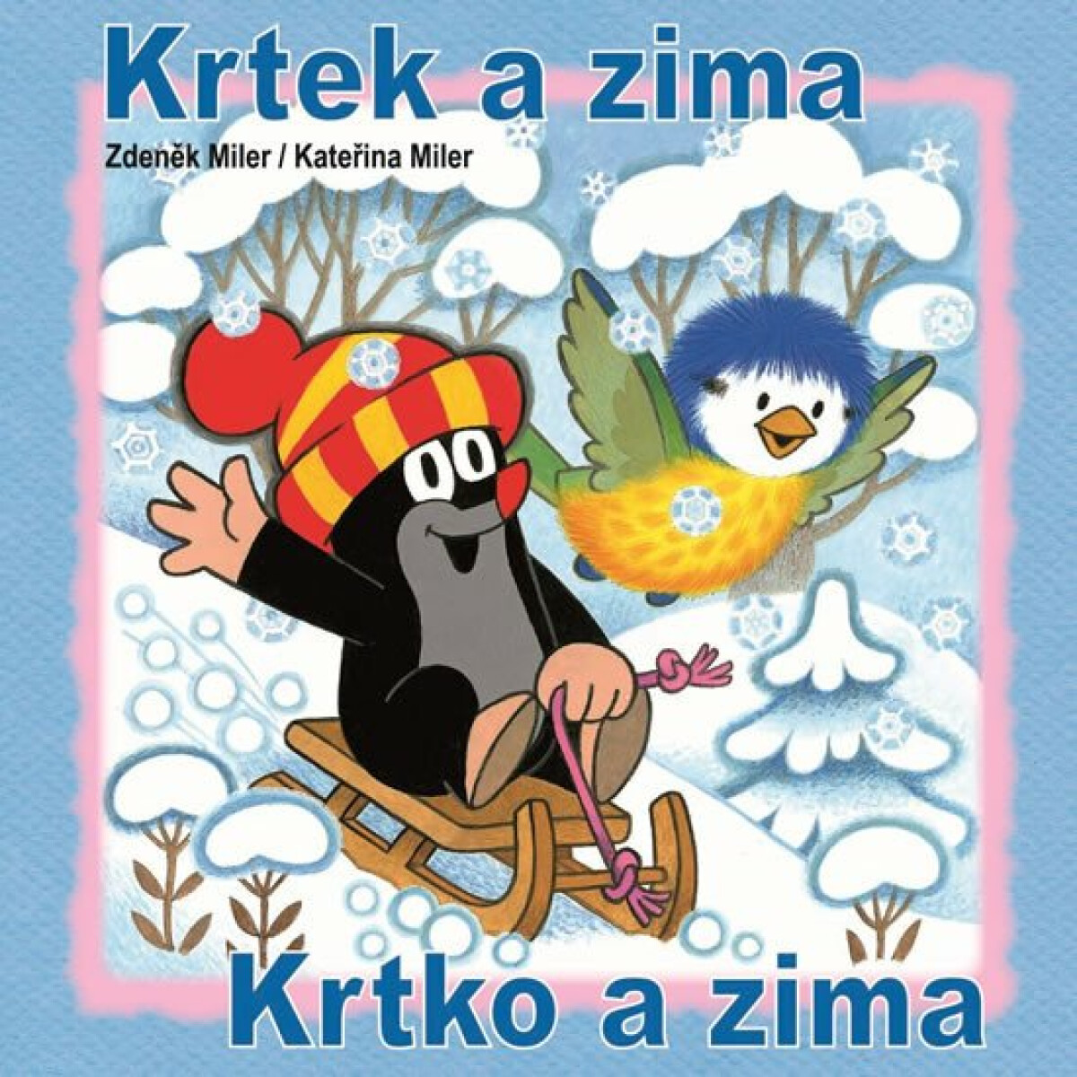 Kniha Krtek a zima - omalovánky čtverec