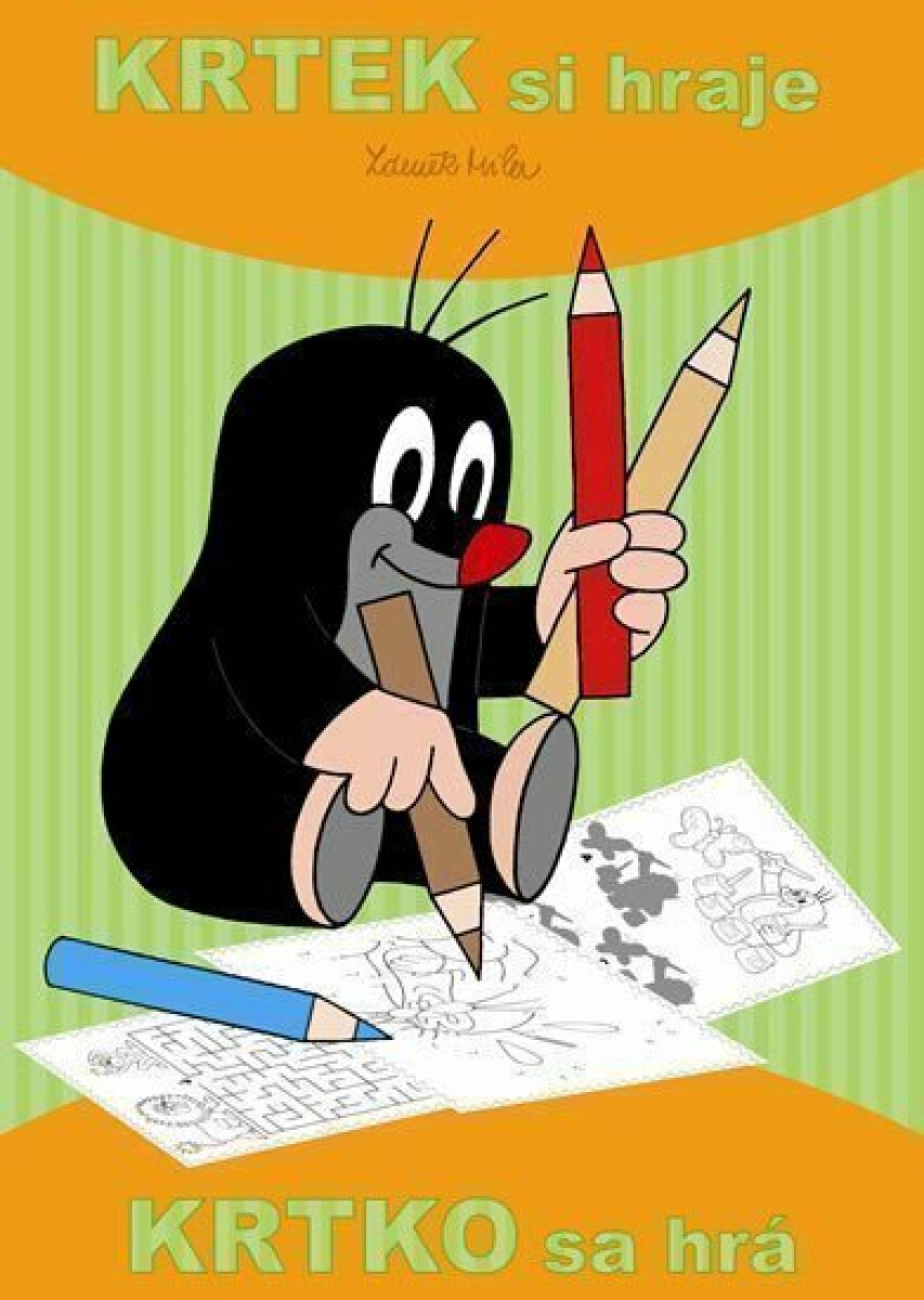 Krtek si hraje - omalovánka - Zdeněk Miler