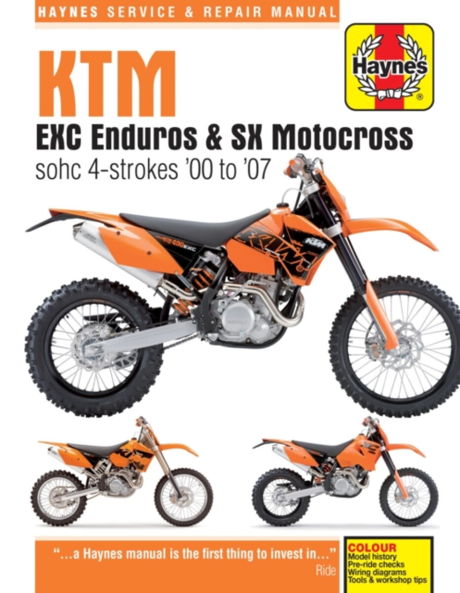 Kniha KTM EXC Enduros a SX Motocross sohc 4-strokes (00 - 07)