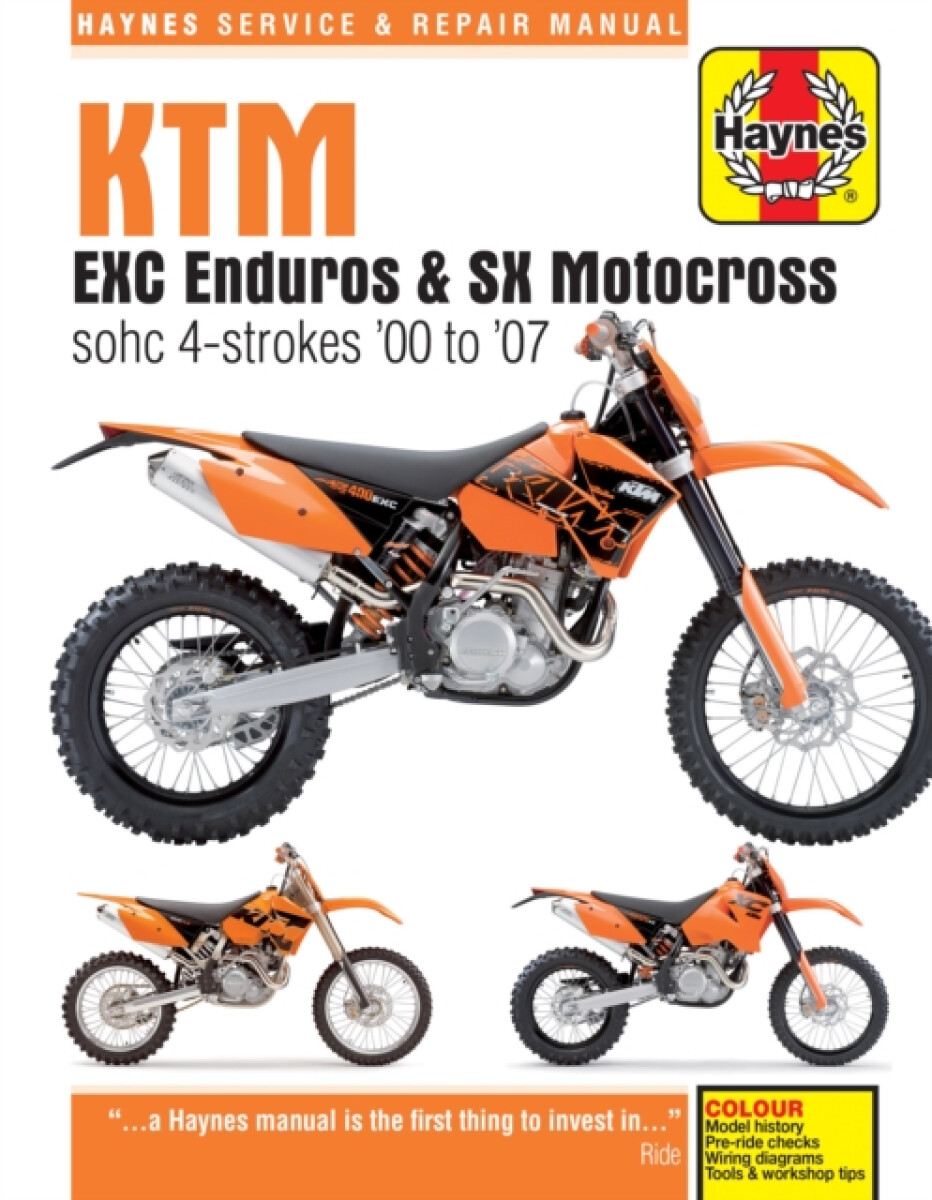 Kniha KTM EXC Enduros a SX Motocross sohc 4-strokes (00 - 07)