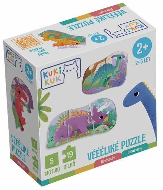 KukiKuk® KukiKuk -  Véééliké puzzle Dinosauři